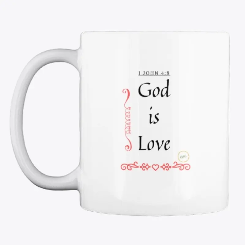 1 John 4:8  Inspired White Mug